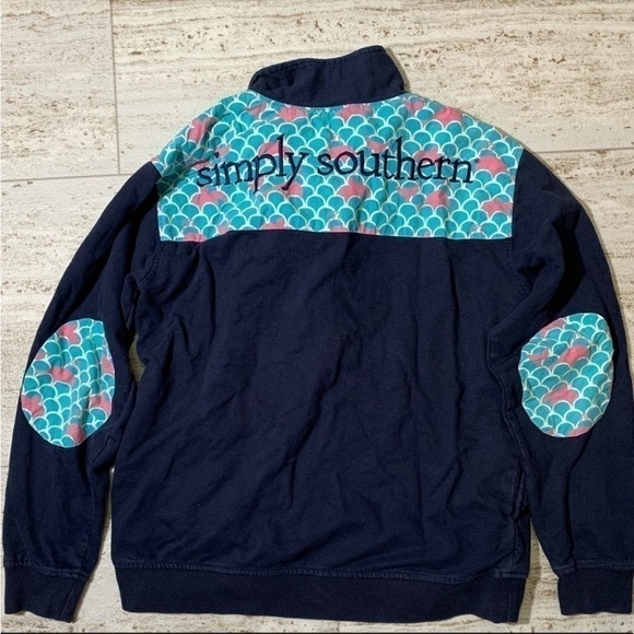 Simply Southern 1/4 zip pullover sweatshirt. Women’s medium - Picture 3 of 8